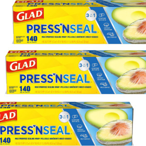 Glad Prees & Seal Food Wrap 140sq X3