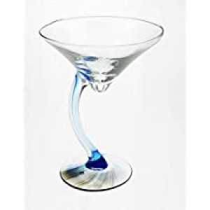 LIBBEY SWERVE 4 MARTINI DRINKING GLASSES