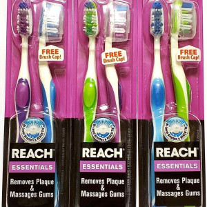 REACH ESSENTIALS SOFT TOOTHBRUSHES 2PACK