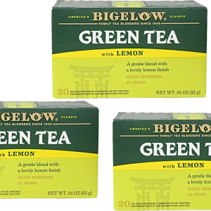 Bigelow Green Tea With Lemon X3