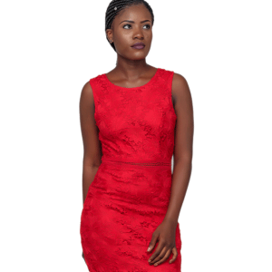 Sassy Red Lace Dress