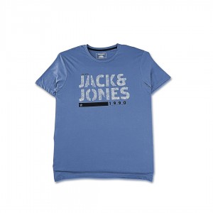 Jack and Jones Printed 1990 T-Shirt Blue