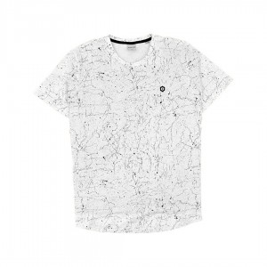 Jack and Jones Printed White Allover T-Shirt