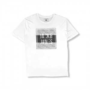 Jack and Jones Printed T-Shirt in White