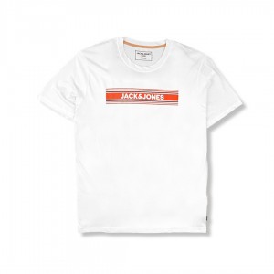 Jack and Jones Exquisite Printed T-Shirt in White