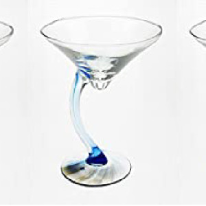 Libbey Swere 4 Martini Drinking Glasses X3