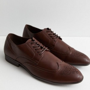 Dark Brown Leather Lace-up Brogues