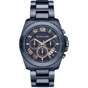 Michael Kors Men’s Chronograph Quartz Stainless Steel Blue Dial 44mm Watch MK8610