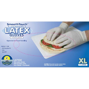 SMOOTH TOUCH LATEX GLOVES XL