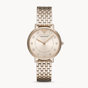 Emporio Armani Women’s Analog Stainless Steel Mother of Pearl Dial 32mm Watch AR11006