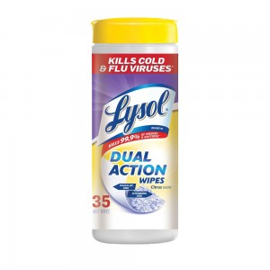 LYSOL DUAL ACTION WIPES 35WIPES