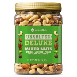 Members Mark Unsalted Deluxe Mixed Cashew Nuts