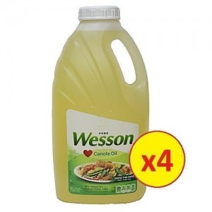 WESSON CANOLA OIL BY 4