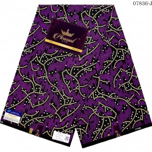 Purple Ankara Print Fabric
