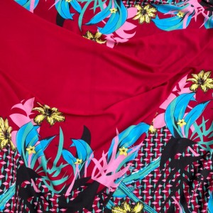 Red Quality Crepe Material