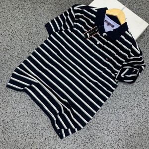 Blue and White Stripe Tommy Hilfiger T-Shirt