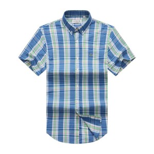 Blue And White Short Sleeve Lacoste Shirt