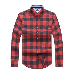 Red And Blue Check Long-Sleeve Tommy Hilfiger Shirt