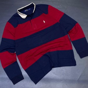 Red and Blue Stripe Ralph Lauren T-Shirt