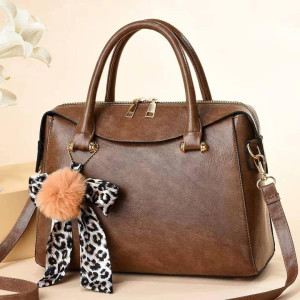 Dark brown Smooth Handbag