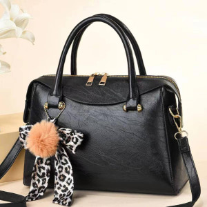 Black Smooth Handbag