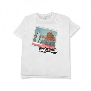 Jack and Jones Printed T-Shirt Off White