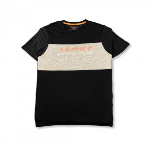 Jack and Jones Faded Design T-Shirt Black