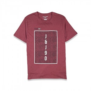 Jack & Jones Pyramid Wine T-Shirt