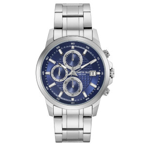Kenneth Cole Men’s Dress Sport Stainless Steel with Blue Dial Watch