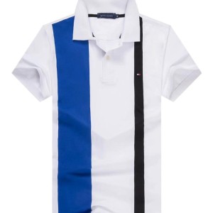 White And Blue Stripe Tommy Hilfiger T-shirt