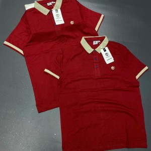 Plain Red Timberland Polo