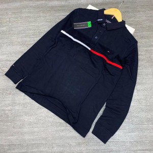 Black Long-Sleeve Tommy Hilfiger Shirt