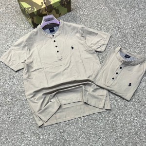 Gray Plain Polo Shirt