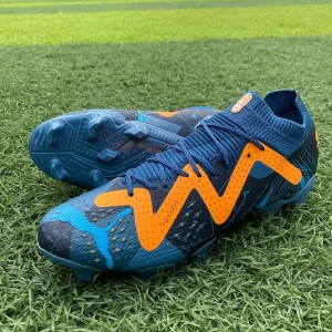 Blue PWRTAPE Soccer Boot
