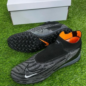 Grey Nike Ghost Lace Soccer Boot