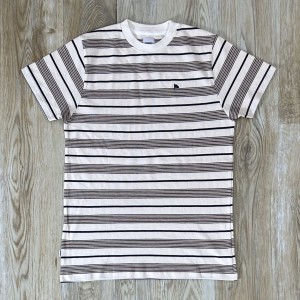 Cream & Brown Stripped T-shirt