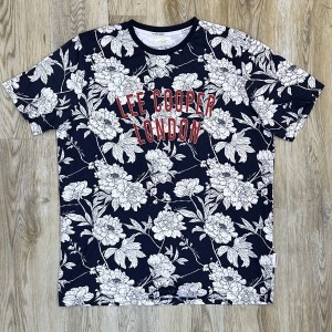 Flowery Black & White Lee Cooper London T-shirt