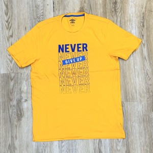 Yellow Never Give Up T-shirt