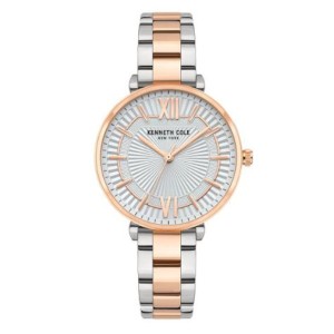 Kenneth Cole Ladies Rose Gold Two Tone Bracelet Watch