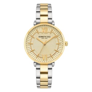 Kenneth Cole Ladies Yellow Gold Two-Tone Bracelet Watch