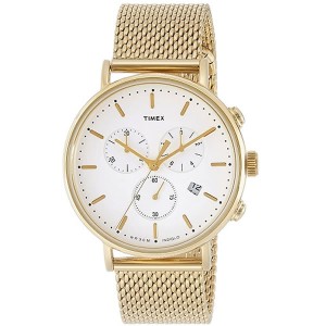 TIMEX Unisex Gold Chronograph Watch
