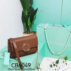 Brown Chain Strap Chrisbella Handbag