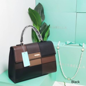 Black & Brown Chrisbella Classy Work Handbag