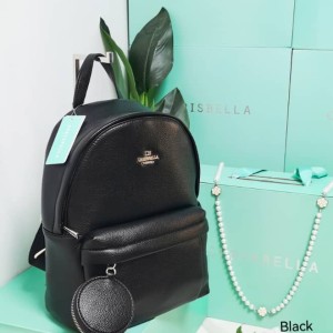 Black Chrisbella Backpack With Purse