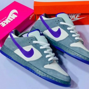 Purple Nike Air Flat Sneakers
