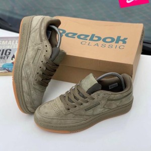 Green Reebok Classic Sneakers
