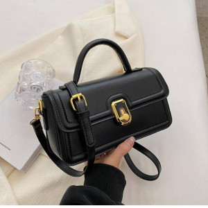 Black Fashion Bag With Strap