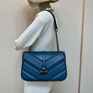 Blue Midi Female Work Bag