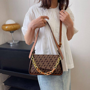 Portable Brown Fashion Handbag