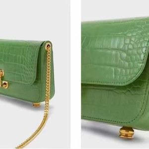 Green Charles & Keith Portable Handbag